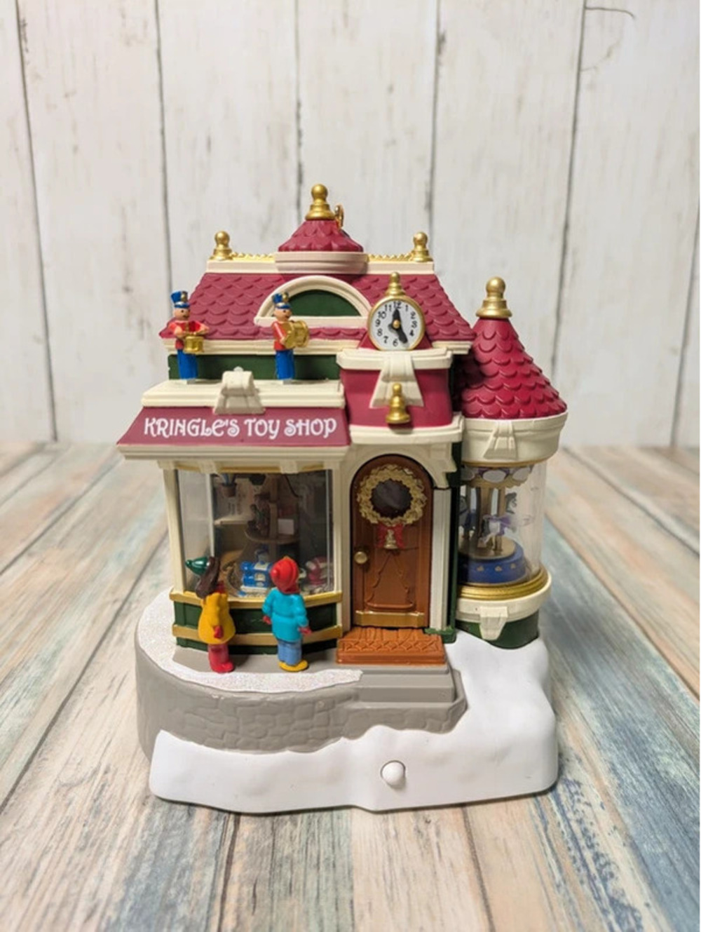 2019 Hallmark Kringle's Toy Shop Magic Christmas Ornament Light Sound Motion